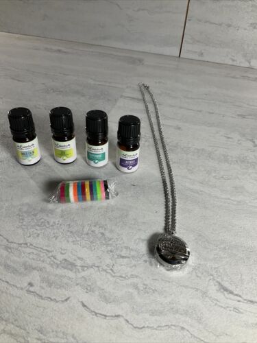 mEssential Oil Necklace Gift Set, Tree of Life Aromatherapy Diffuser Necklace (6922792337591)